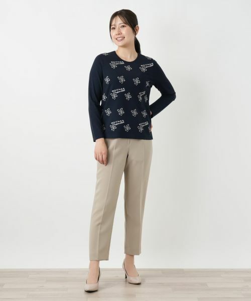 Leilian / レリアン ニット・セーター | リボン柄クルーネックニット【ROCHAS Premiere】 | 詳細4