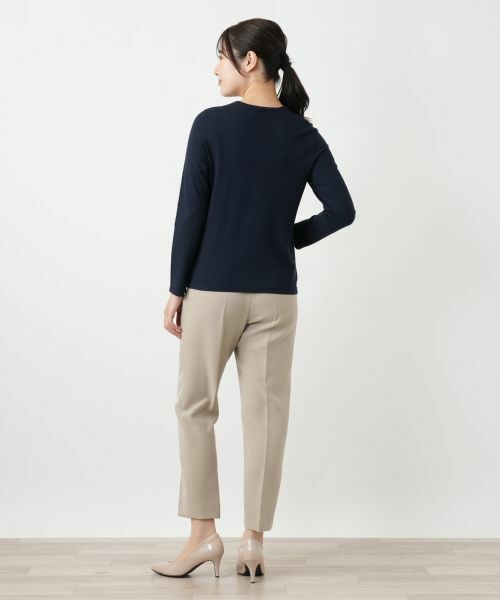 Leilian / レリアン ニット・セーター | リボン柄クルーネックニット【ROCHAS Premiere】 | 詳細6