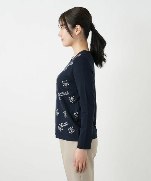 Leilian / レリアン ニット・セーター | リボン柄クルーネックニット【ROCHAS Premiere】 | 詳細8