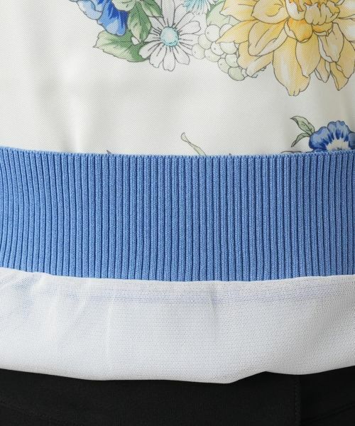 Leilian / レリアン ニット・セーター | プリント切替クルーネックニット【ROCHAS Premiere】 | 詳細11