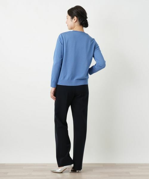 Leilian / レリアン ニット・セーター | プリント切替クルーネックニット【ROCHAS Premiere】 | 詳細3