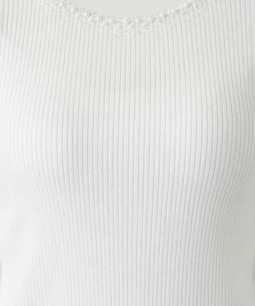 Leilian / レリアン ニット・セーター | ラメビジューネックリブニット | 詳細13