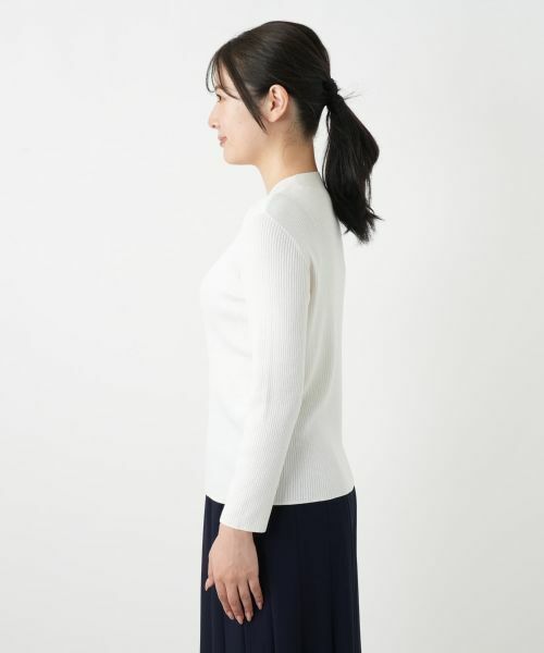 Leilian / レリアン ニット・セーター | ラメビジューネックリブニット | 詳細7