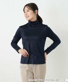 Leilian / レリアン カットソー | シルク混ハイネックカットソー