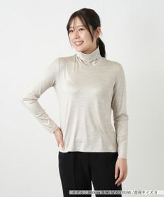 Leilian / レリアン カットソー | シルク混ハイネックカットソー
