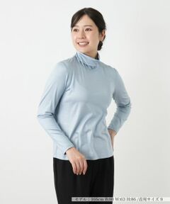 Leilian / レリアン カットソー | シルク混ハイネックカットソー