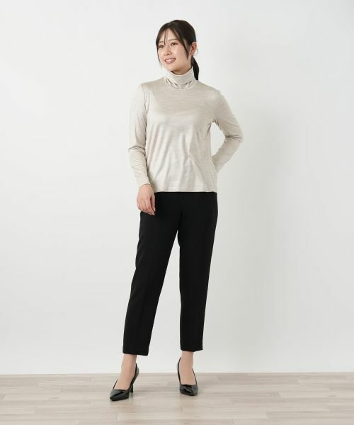 Leilian / レリアン カットソー | シルク混ハイネックカットソー | 詳細10