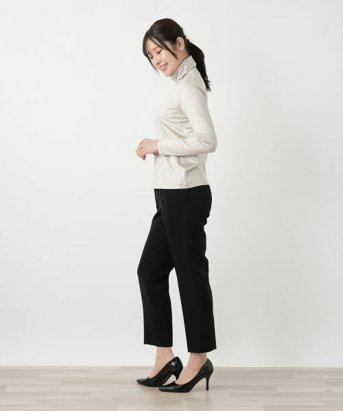 Leilian / レリアン カットソー | シルク混ハイネックカットソー | 詳細11