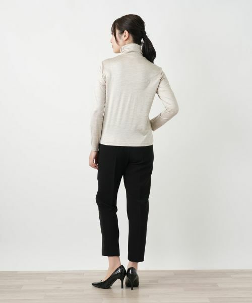Leilian / レリアン カットソー | シルク混ハイネックカットソー | 詳細12