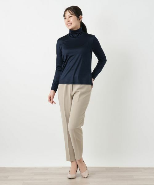 Leilian / レリアン カットソー | シルク混ハイネックカットソー | 詳細13