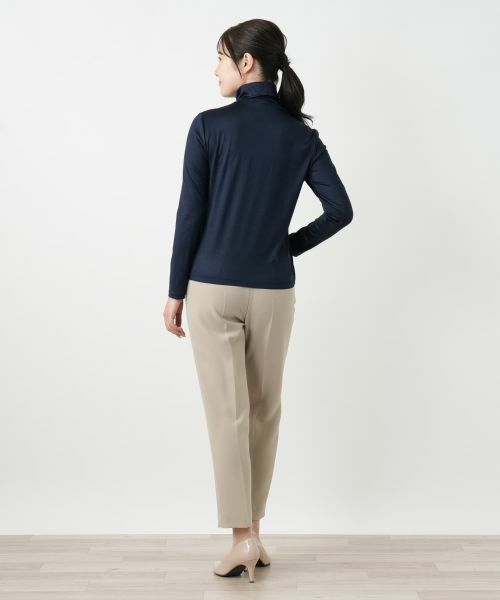 Leilian / レリアン カットソー | シルク混ハイネックカットソー | 詳細15