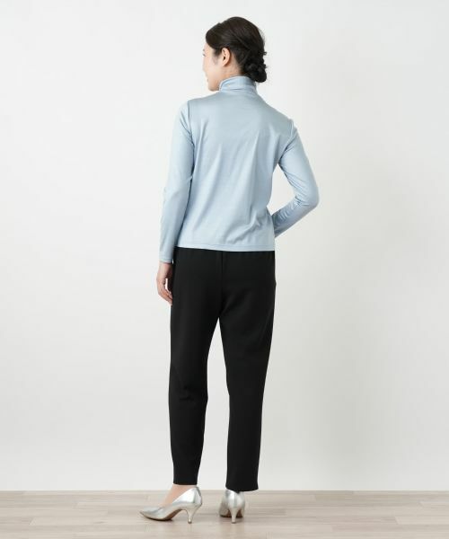 Leilian / レリアン カットソー | シルク混ハイネックカットソー | 詳細18