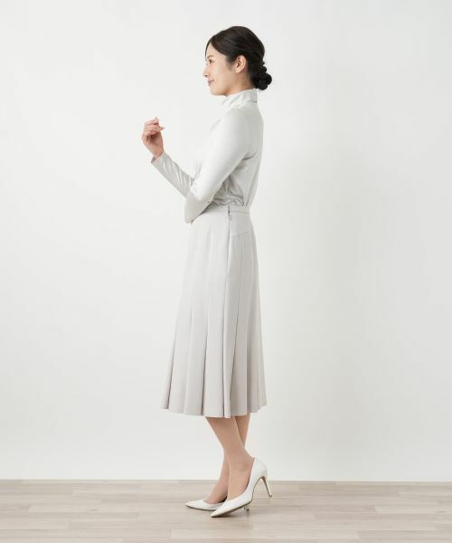 Leilian / レリアン カットソー | シルク混ハイネックカットソー | 詳細2