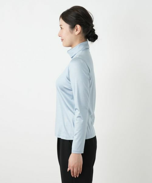 Leilian / レリアン カットソー | シルク混ハイネックカットソー | 詳細20