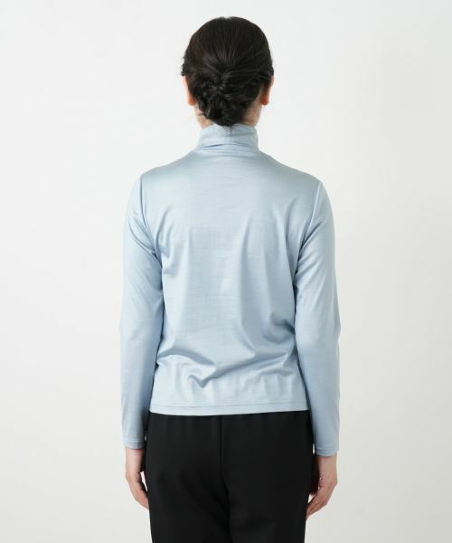 Leilian / レリアン カットソー | シルク混ハイネックカットソー | 詳細21