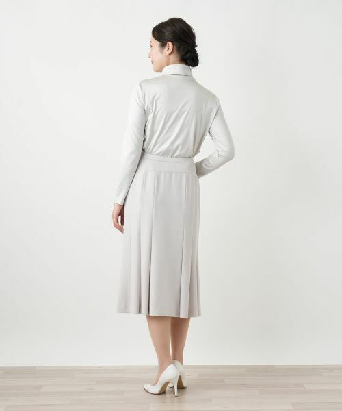 Leilian / レリアン カットソー | シルク混ハイネックカットソー | 詳細3