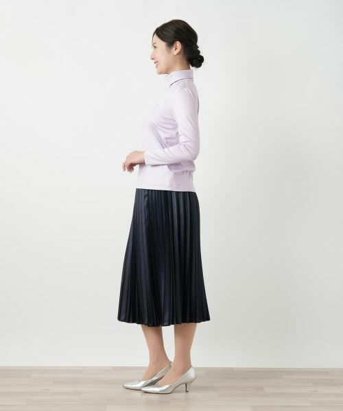 Leilian / レリアン カットソー | シルク混ハイネックカットソー | 詳細5