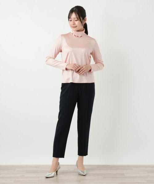 Leilian / レリアン カットソー | シルク混ハイネックカットソー | 詳細7