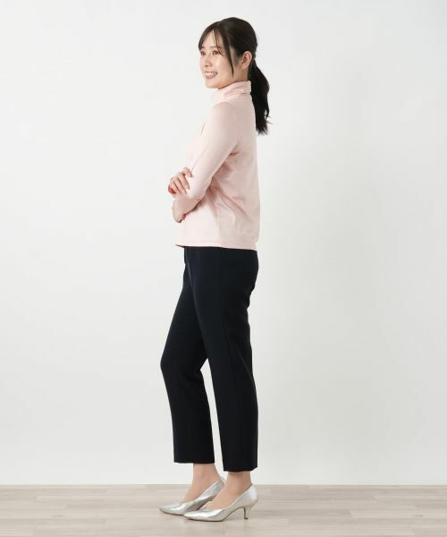 Leilian / レリアン カットソー | シルク混ハイネックカットソー | 詳細8