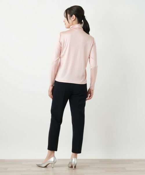 Leilian / レリアン カットソー | シルク混ハイネックカットソー | 詳細9