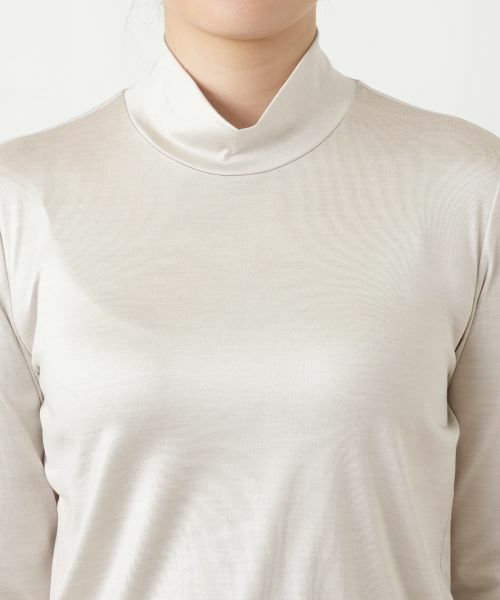 Leilian / レリアン カットソー | シルク混ハイネックカットソー | 詳細13