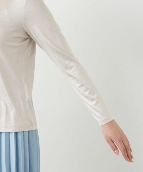 Leilian / レリアン カットソー | シルク混ハイネックカットソー | 詳細15