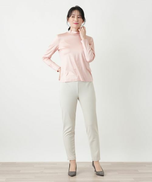 Leilian / レリアン カットソー | シルク混ハイネックカットソー | 詳細18