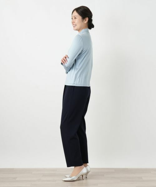Leilian / レリアン カットソー | シルク混ハイネックカットソー | 詳細2