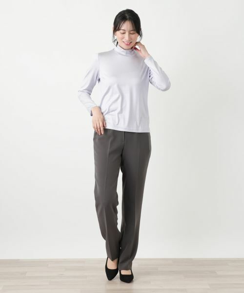 Leilian / レリアン カットソー | シルク混ハイネックカットソー | 詳細24