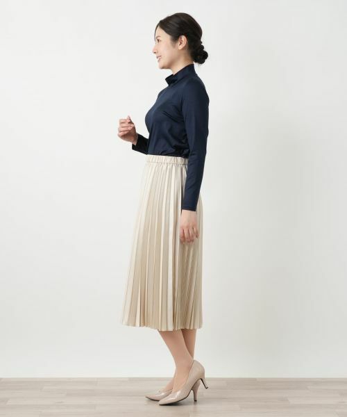 Leilian / レリアン カットソー | シルク混ハイネックカットソー | 詳細5