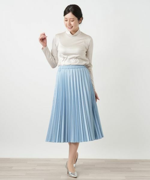 Leilian / レリアン カットソー | シルク混ハイネックカットソー | 詳細7