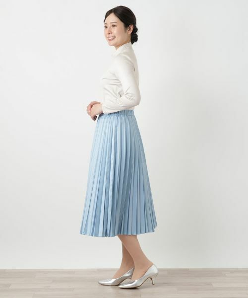 Leilian / レリアン カットソー | シルク混ハイネックカットソー | 詳細8