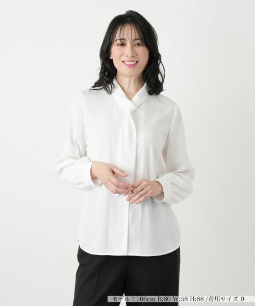 Leilian / レリアン シャツ・ブラウス | ボウタイブラウス【セレモニー】（アイボリー）