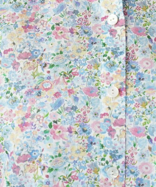 Leilian / レリアン シャツ・ブラウス | 小花柄フリルネックブラウス | 詳細12