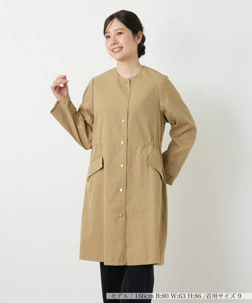 Leilian / レリアン その他アウター | ノーカラーコート(ブラウン)