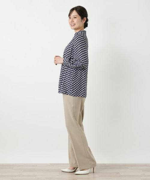 Leilian / レリアン シャツ・ブラウス | 幾何学柄プリントブラウス | 詳細2