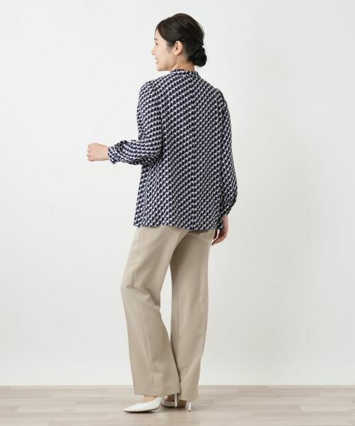 Leilian / レリアン シャツ・ブラウス | 幾何学柄プリントブラウス | 詳細3