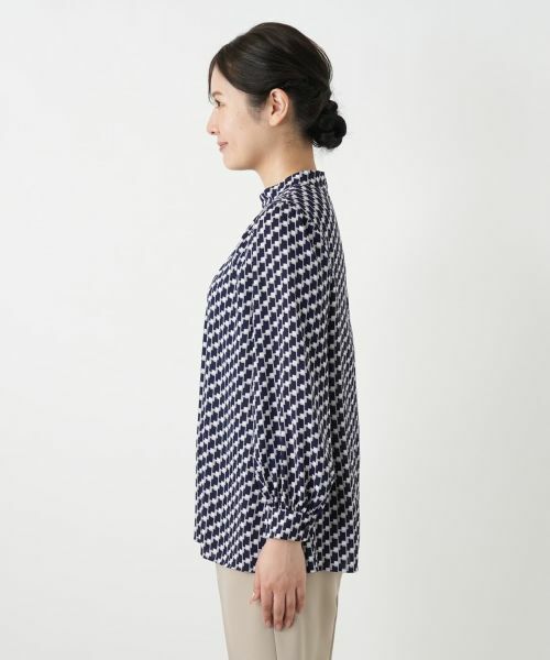 Leilian / レリアン シャツ・ブラウス | 幾何学柄プリントブラウス | 詳細5