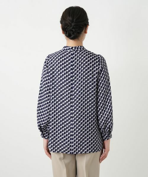 Leilian / レリアン シャツ・ブラウス | 幾何学柄プリントブラウス | 詳細6