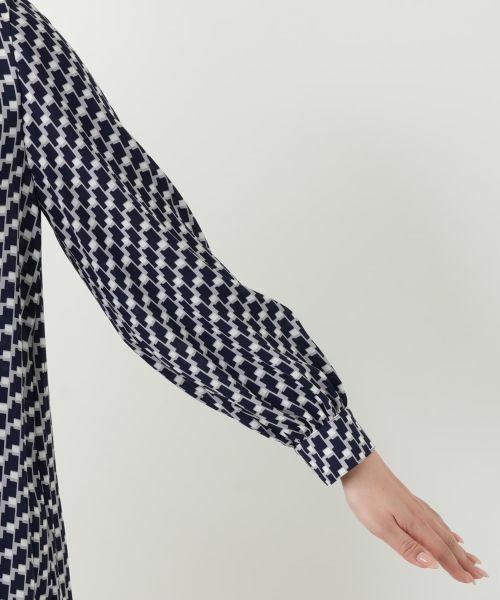 Leilian / レリアン シャツ・ブラウス | 幾何学柄プリントブラウス | 詳細9