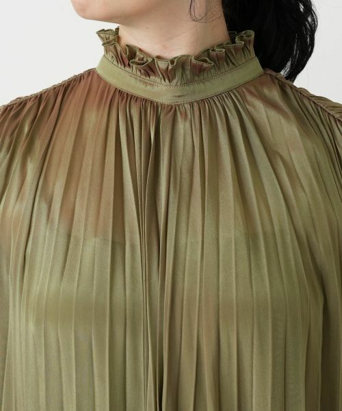 Leilian / レリアン ドレス | プリーツノースリーブワンピース【BOURGE】 | 詳細18