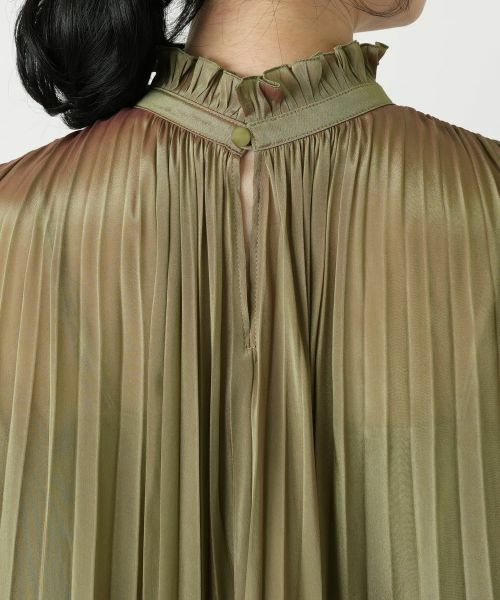 Leilian / レリアン ドレス | プリーツノースリーブワンピース【BOURGE】 | 詳細19