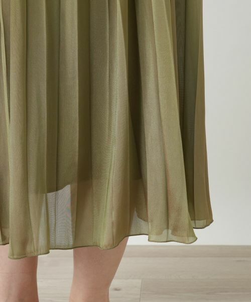 Leilian / レリアン ドレス | プリーツノースリーブワンピース【BOURGE】 | 詳細21