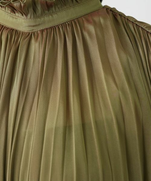 Leilian / レリアン ドレス | プリーツノースリーブワンピース【BOURGE】 | 詳細22