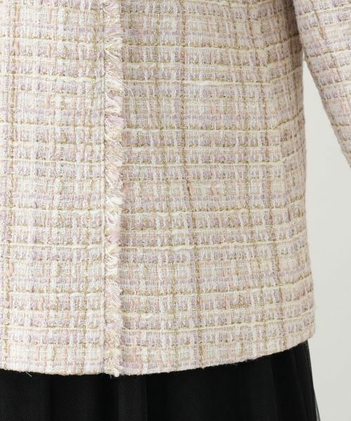 Leilian / レリアン テーラードジャケット | ラメツイードノーカラージャケット【BOURGE】 | 詳細22