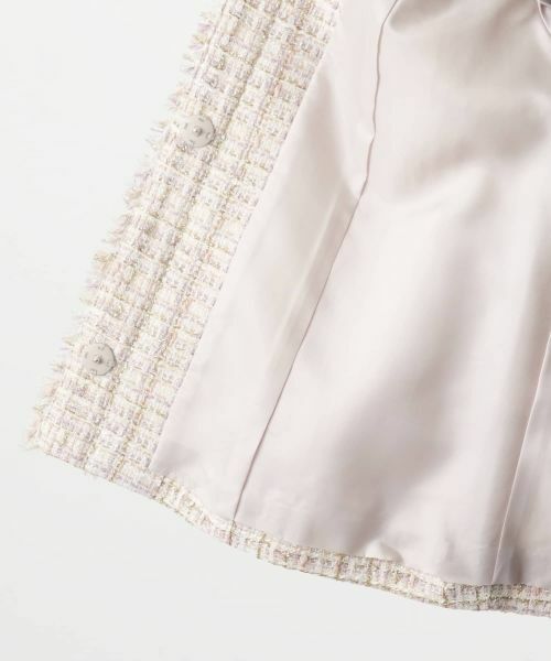 Leilian / レリアン テーラードジャケット | ラメツイードノーカラージャケット【BOURGE】 | 詳細24