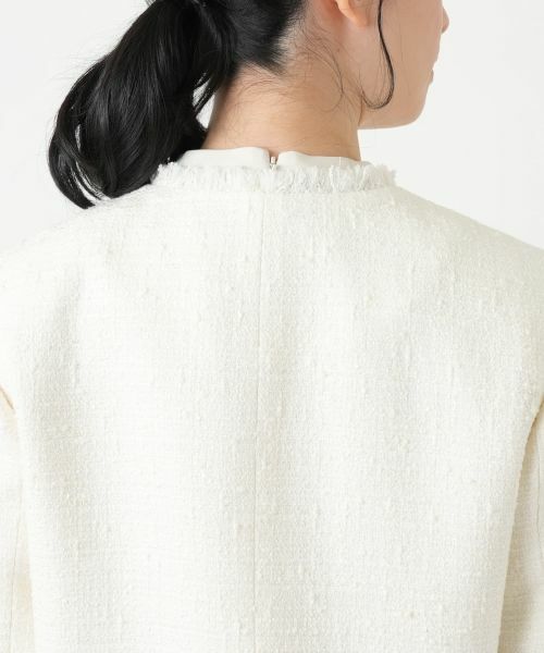 Leilian / レリアン テーラードジャケット | ツイードノーカラージャケット【BOURGE】 | 詳細11