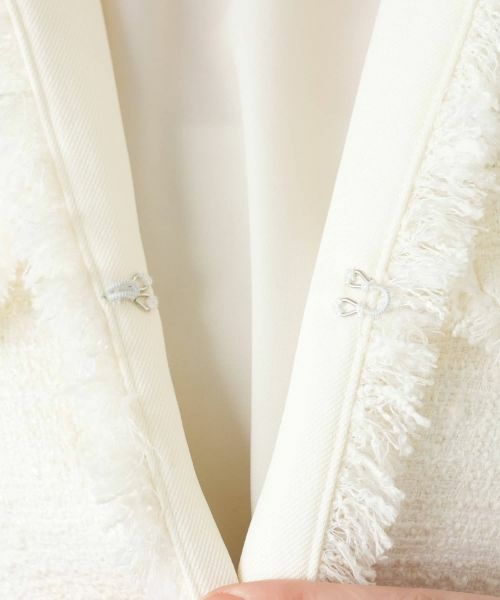 Leilian / レリアン テーラードジャケット | ツイードノーカラージャケット【BOURGE】 | 詳細15