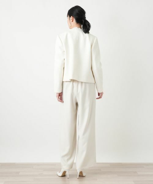 Leilian / レリアン テーラードジャケット | ツイードノーカラージャケット【BOURGE】 | 詳細18