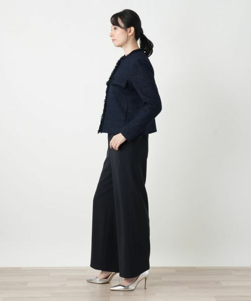 Leilian / レリアン テーラードジャケット | ツイードノーカラージャケット【BOURGE】 | 詳細2